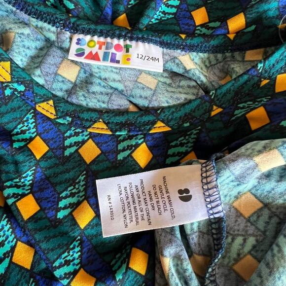 Girls Dot Dot Smile Twirl Dress Short Sleeves 12/24 months NWT - Picture 3 of 3